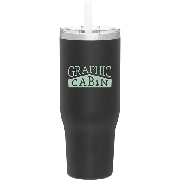 40 oz Elias Stainless Insulated Travel Tumbler w/Straw
