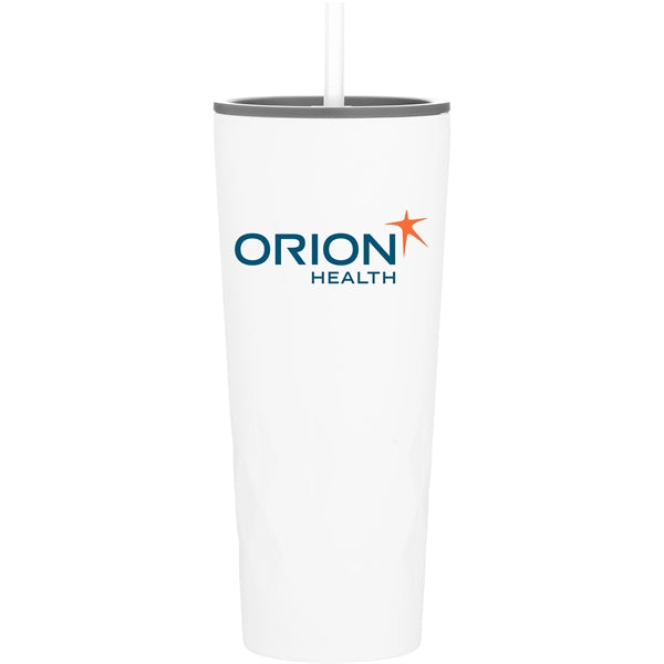 20.9 oz Triad Stainless Insulated Travel Tumbler w/Straw