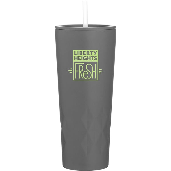 20.9 oz Triad Stainless Insulated Travel Tumbler w/Straw