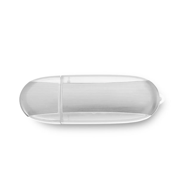 Lemont Brushed Aluminum Oval USB Flash Drive