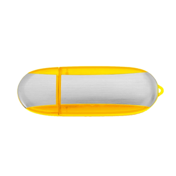 Lemont Brushed Aluminum Oval USB Flash Drive