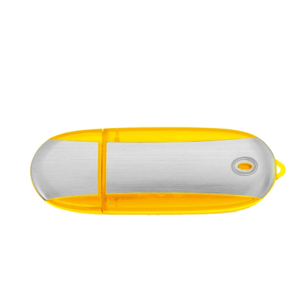 Lemont Brushed Aluminum Oval USB Flash Drive