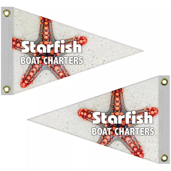 12" x 18" Double Sided Pennant Flag