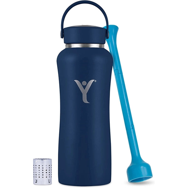 DYLN Alkaline Water Bottle with Wide Mouth Cap 40 oz