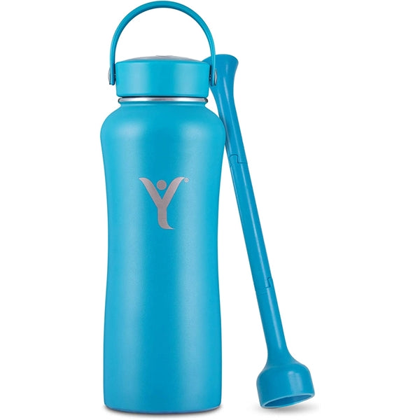 DYLN Alkaline Water Bottle with Wide Mouth Cap 40 oz