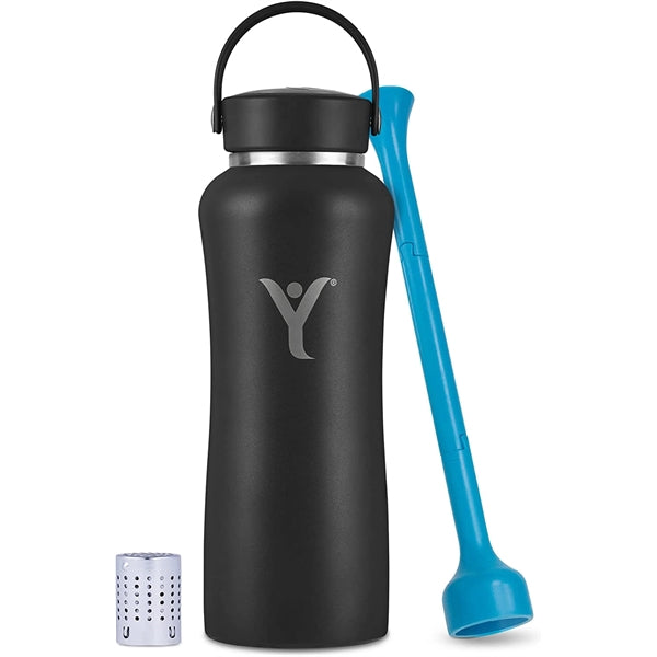 DYLN Alkaline Water Bottle with Wide Mouth Cap 40 oz