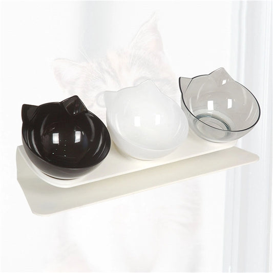 Pet Food Bowls Elevated Tilted