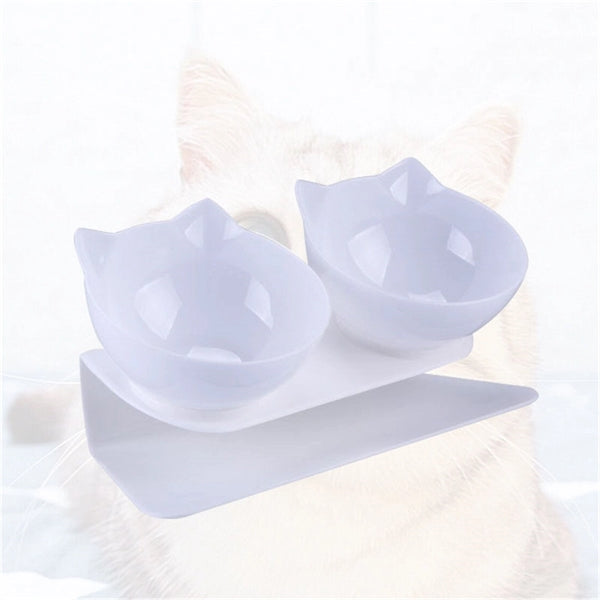 Pet Food Bowls Elevated Tilted