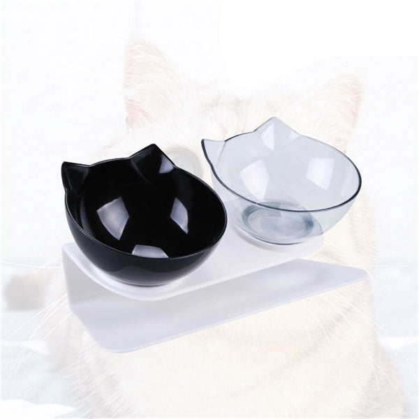 Pet Food Bowls Elevated Tilted