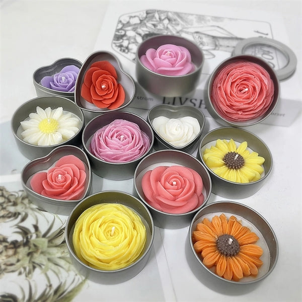 Flower Shaped Scented Candles