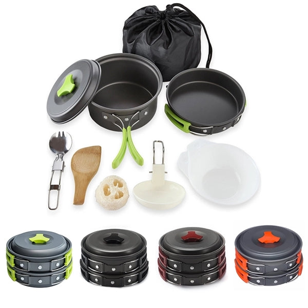 Camping Cookware Mess Kit for Backpacking Gear