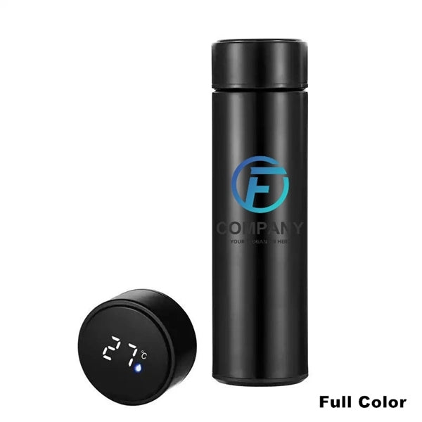 Double Wall Vacuum Water Bottle With LED Temperature Display