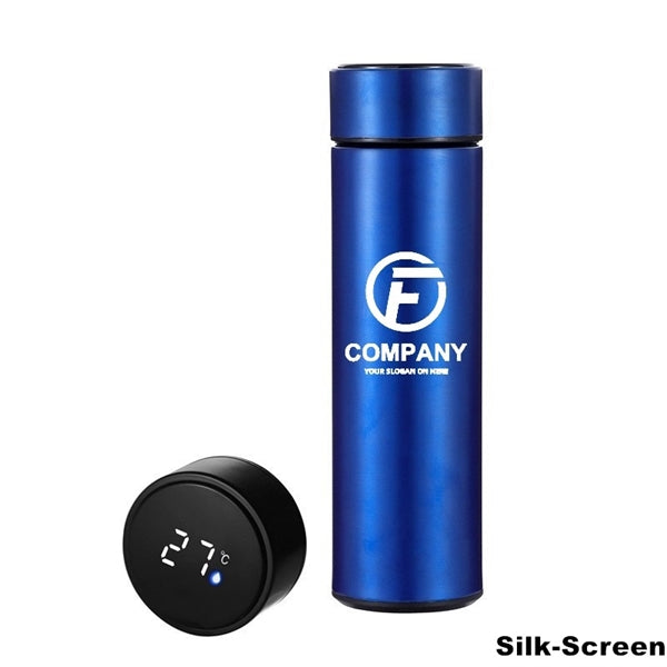 Double Wall Vacuum Water Bottle With LED Temperature Display