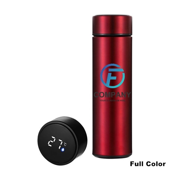 Double Wall Vacuum Water Bottle With LED Temperature Display
