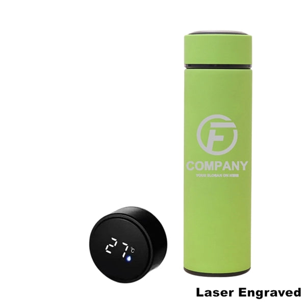 Double Wall Vacuum Water Bottle With LED Temperature Display
