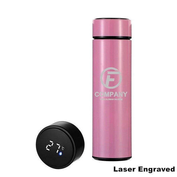 Double Wall Vacuum Water Bottle With LED Temperature Display
