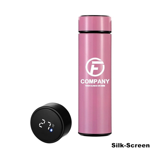 Double Wall Vacuum Water Bottle With LED Temperature Display