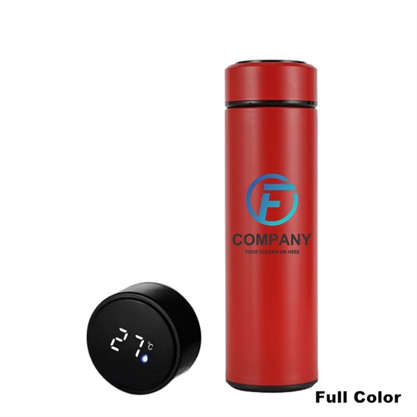 Double Wall Vacuum Water Bottle With LED Temperature Display