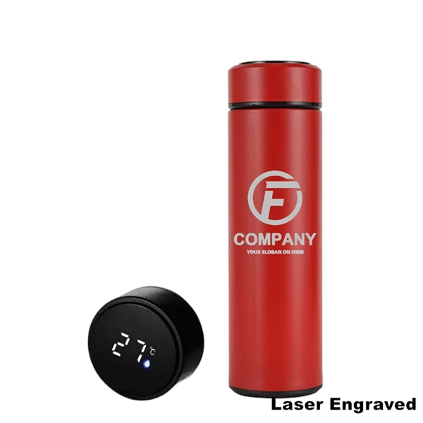 Double Wall Vacuum Water Bottle With LED Temperature Display