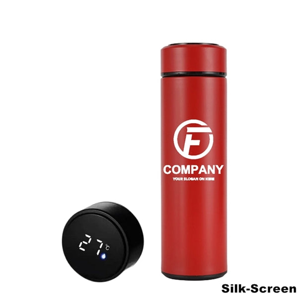 Double Wall Vacuum Water Bottle With LED Temperature Display