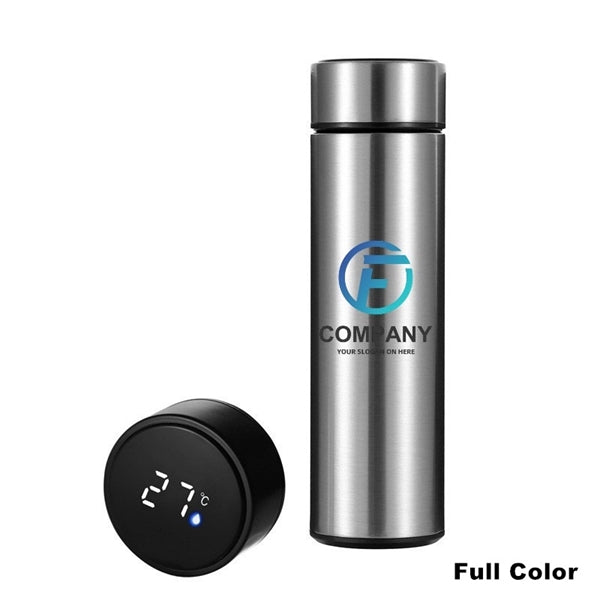 Double Wall Vacuum Water Bottle With LED Temperature Display