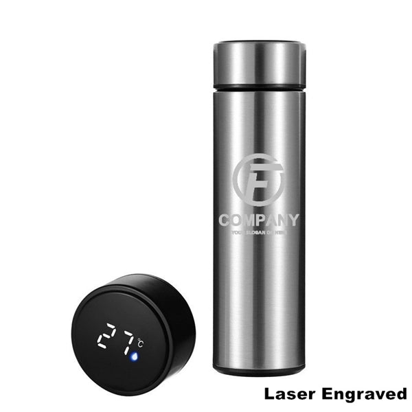 Double Wall Vacuum Water Bottle With LED Temperature Display