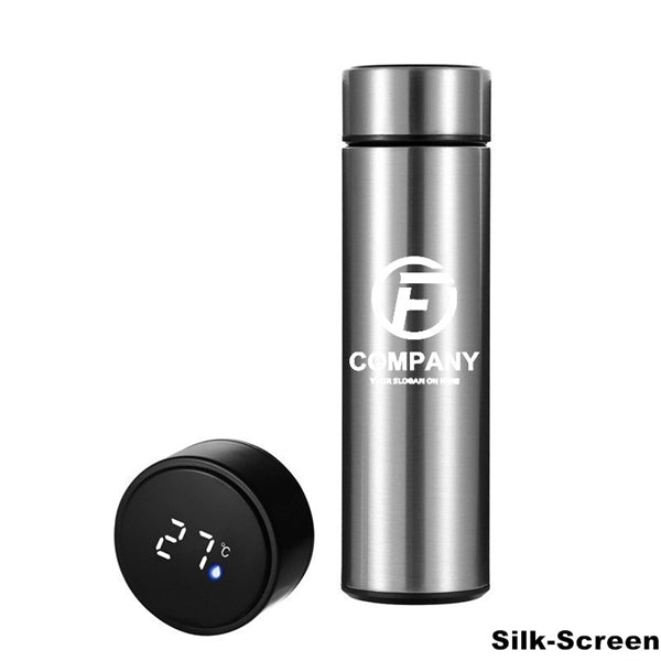 Double Wall Vacuum Water Bottle With LED Temperature Display