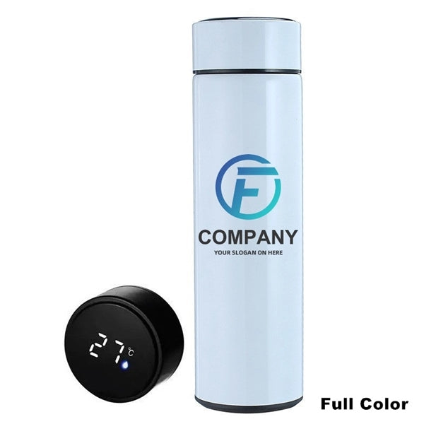 Double Wall Vacuum Water Bottle With LED Temperature Display