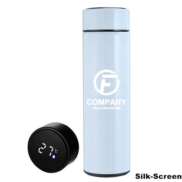 Double Wall Vacuum Water Bottle With LED Temperature Display
