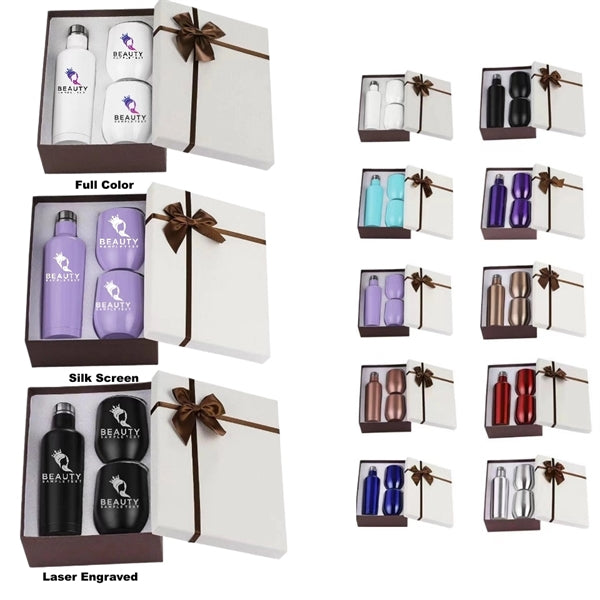 Sublimation Stainless Steel Wine Chiller Gift Set