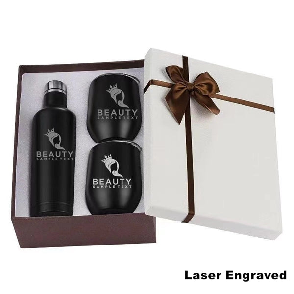 Sublimation Stainless Steel Wine Chiller Gift Set