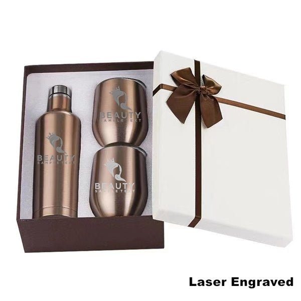 Sublimation Stainless Steel Wine Chiller Gift Set