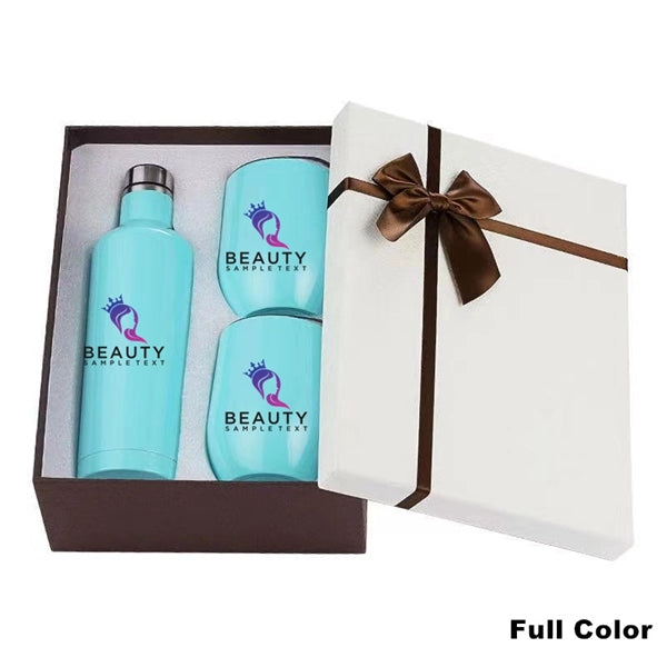 Sublimation Stainless Steel Wine Chiller Gift Set