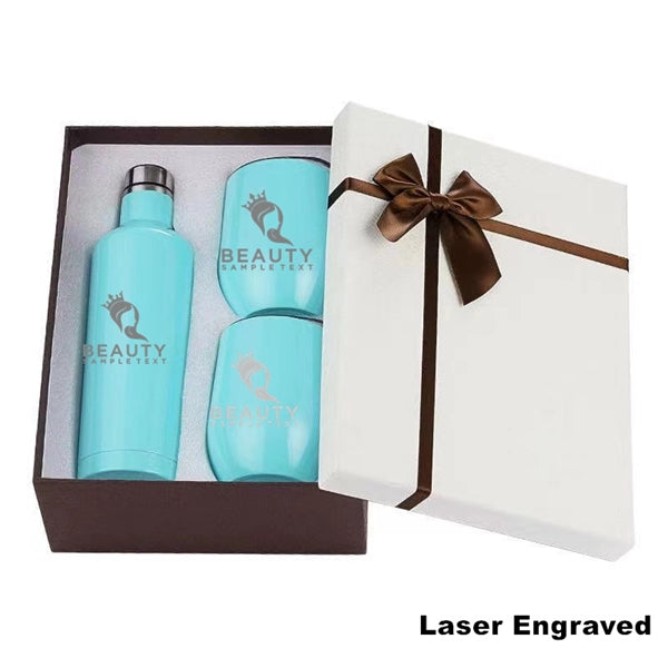 Sublimation Stainless Steel Wine Chiller Gift Set