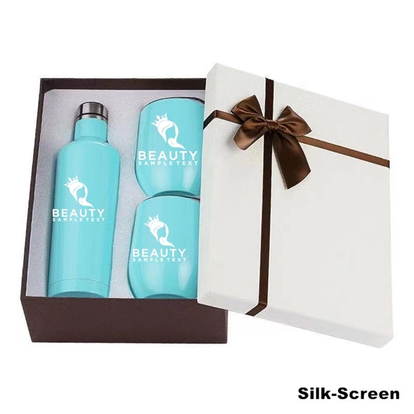 Sublimation Stainless Steel Wine Chiller Gift Set