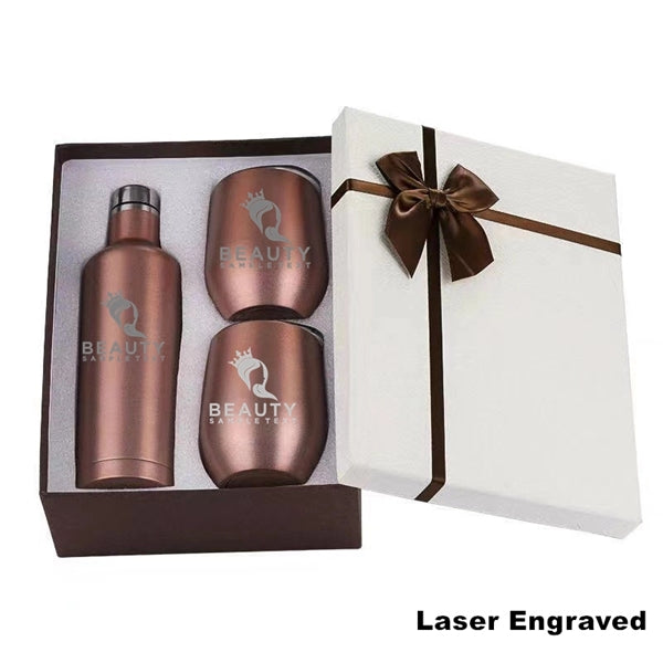 Sublimation Stainless Steel Wine Chiller Gift Set