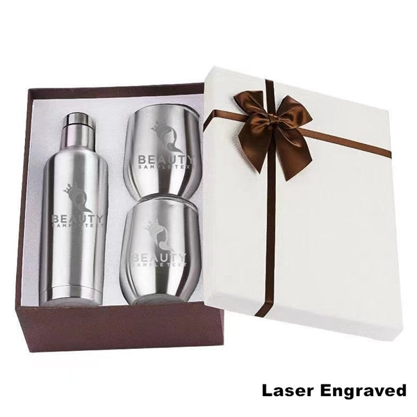 Sublimation Stainless Steel Wine Chiller Gift Set
