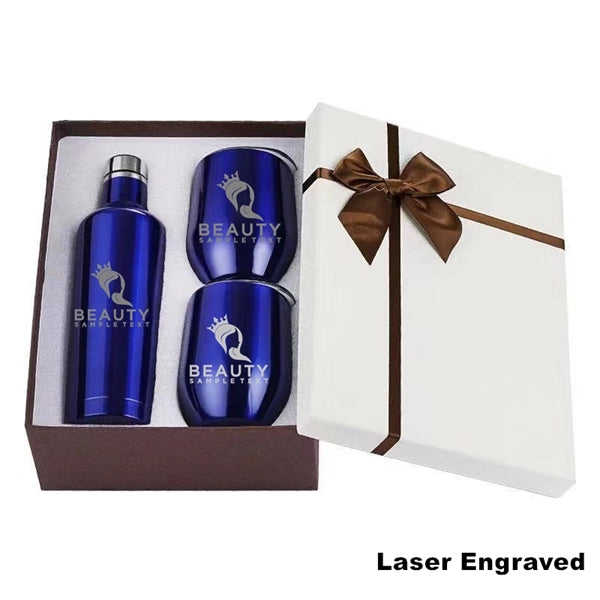 Sublimation Stainless Steel Wine Chiller Gift Set