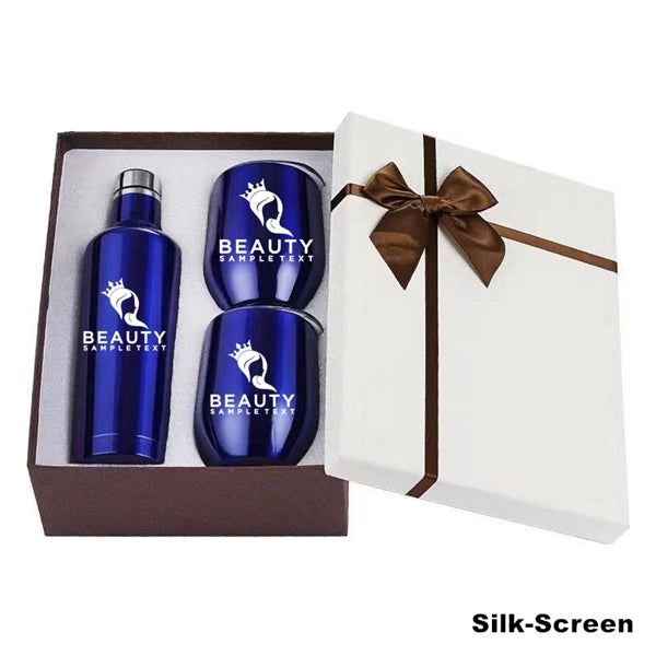 Sublimation Stainless Steel Wine Chiller Gift Set