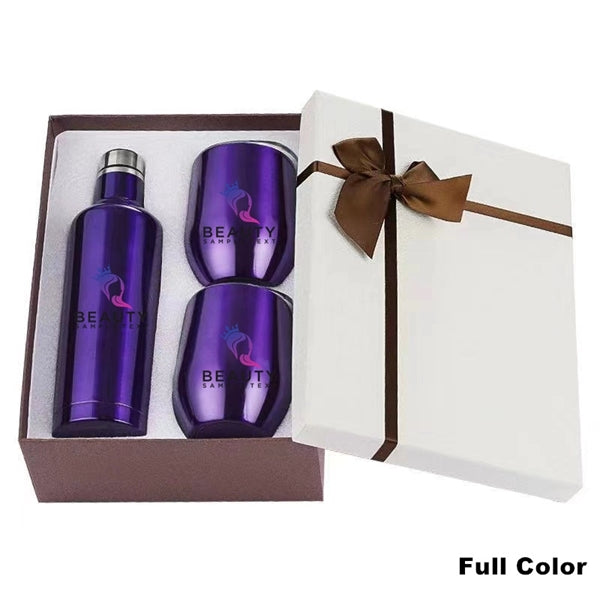 Sublimation Stainless Steel Wine Chiller Gift Set