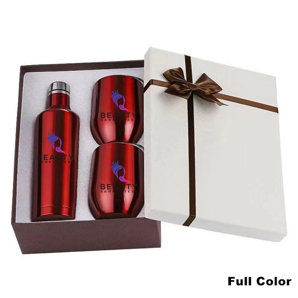 Sublimation Stainless Steel Wine Chiller Gift Set