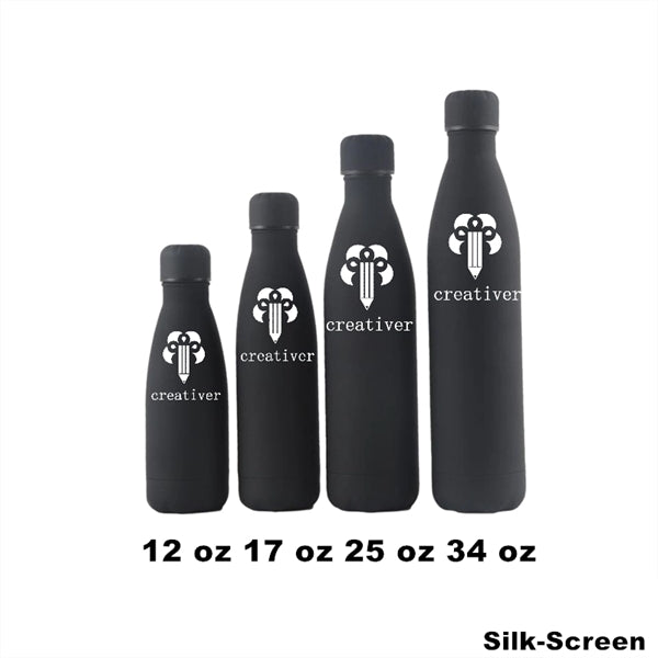 12/17 oz Double Wall Vacuum Insulated Metal Water Bottle