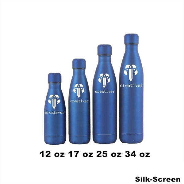 12/17 oz Double Wall Vacuum Insulated Metal Water Bottle