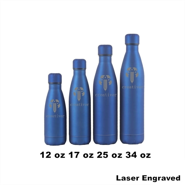 12/17 oz Double Wall Vacuum Insulated Metal Water Bottle