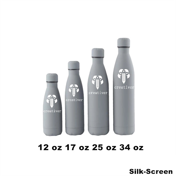 12/17 oz Double Wall Vacuum Insulated Metal Water Bottle