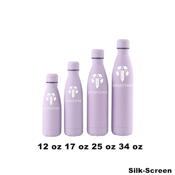 12/17 oz Double Wall Vacuum Insulated Metal Water Bottle