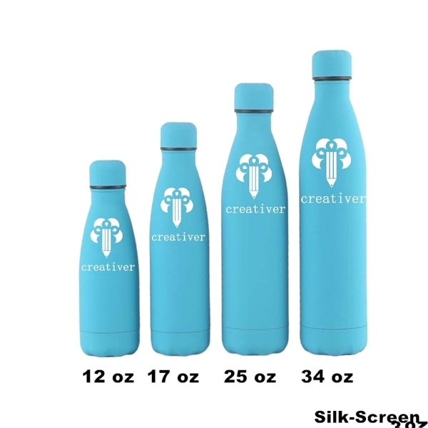 12/17 oz Double Wall Vacuum Insulated Metal Water Bottle