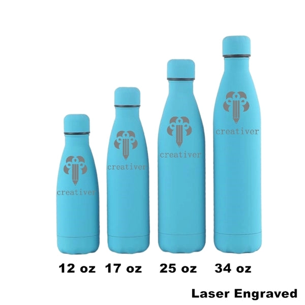 12/17 oz Double Wall Vacuum Insulated Metal Water Bottle