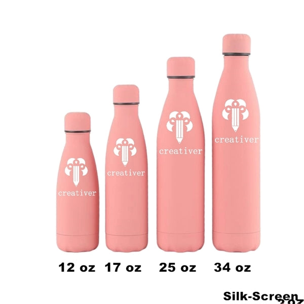 12/17 oz Double Wall Vacuum Insulated Metal Water Bottle