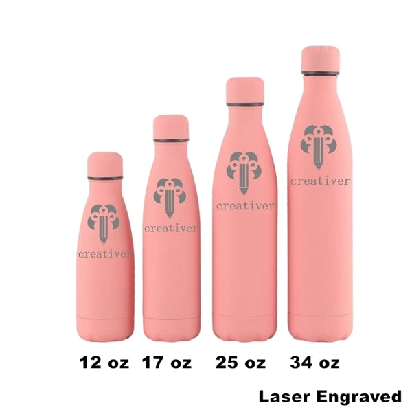 12/17 oz Double Wall Vacuum Insulated Metal Water Bottle